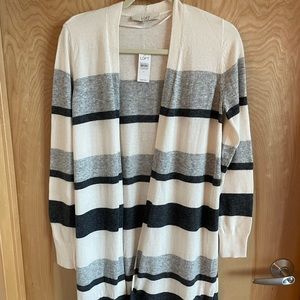 Loft Striped Cardigan (small)